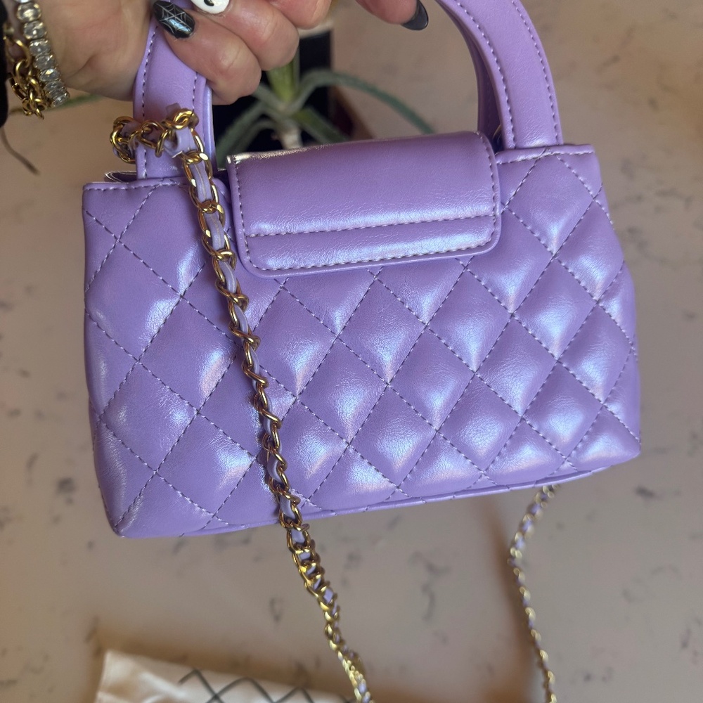 LUXURY DESIGNER WOMEN'S PURPLE PURSE BRAND NEW - Picture 4 of 10